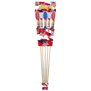 RED WHITE BLUE ROCKET